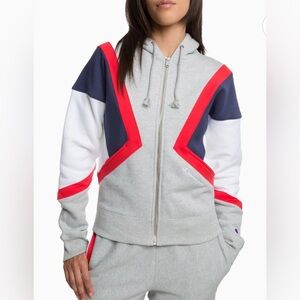 Champion Reverse Weave Colorblock Full Zip Hoodie Women’s Small